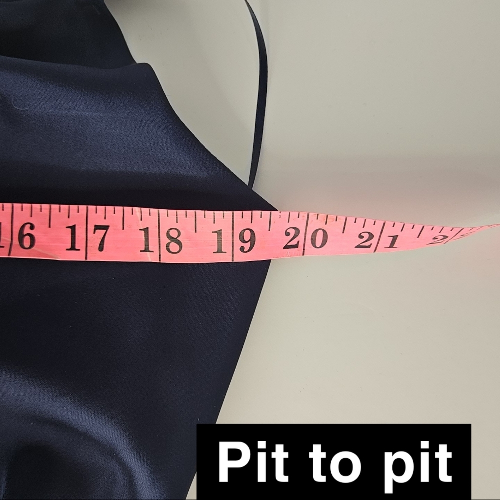 re:named Navy Draped Midi Dress - Picture 15 of 16